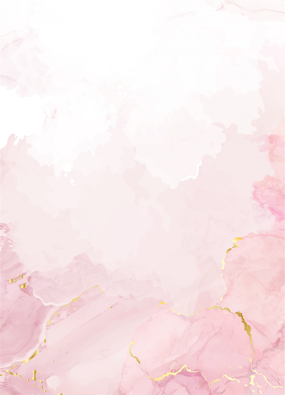 Fototapeten Rosa Marmor mit goldenen Elementen