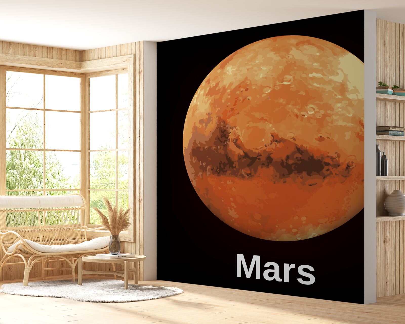 Fototapeten Ein genauerer Blick auf den Planeten Mars