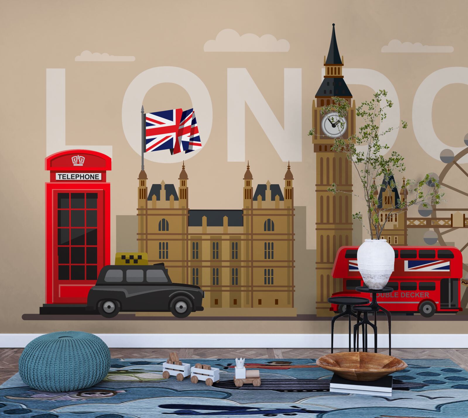 Fototapeten Londons Hauptabzeichen, Großbritannien