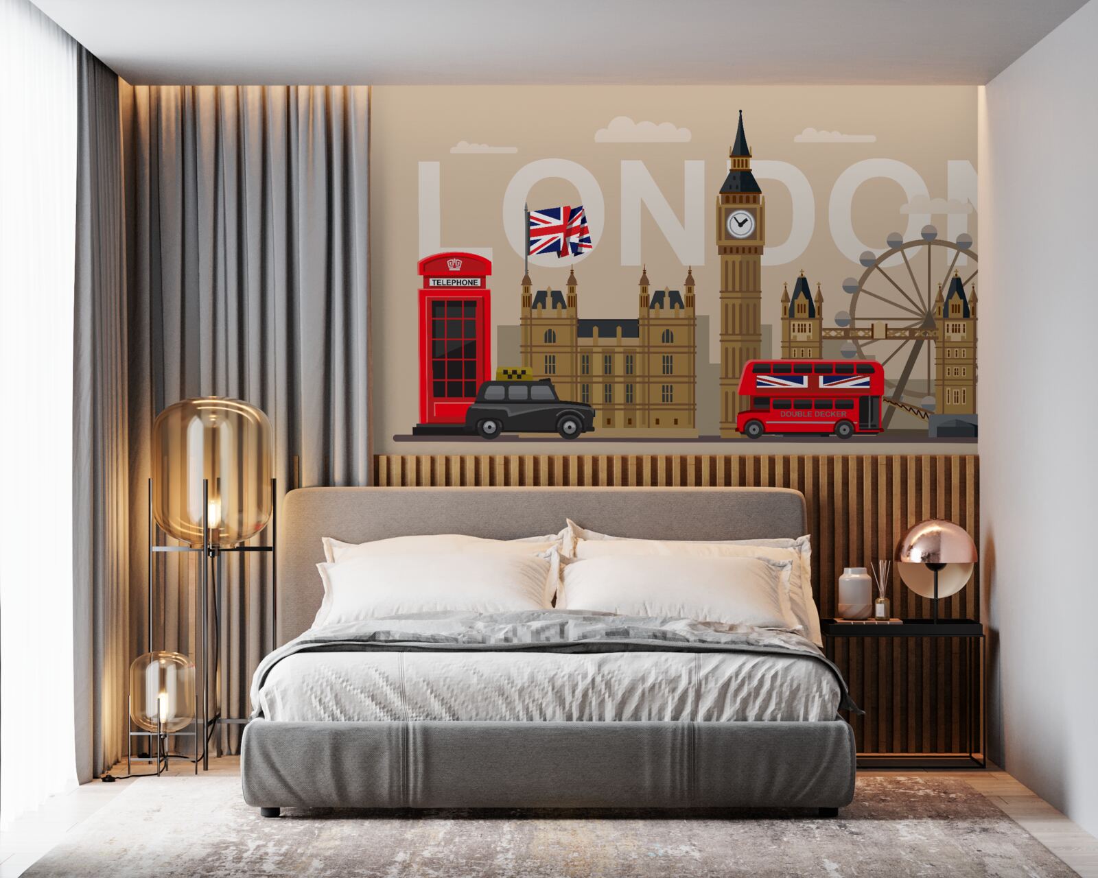 Fototapeten Londons Hauptabzeichen, Großbritannien