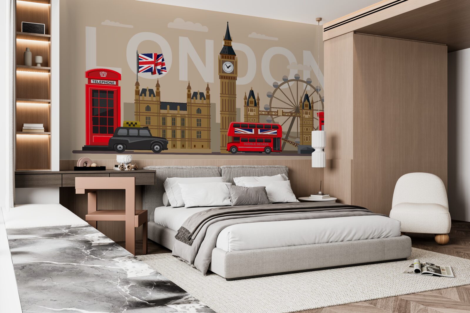 Fototapeten Londons Hauptabzeichen, Großbritannien