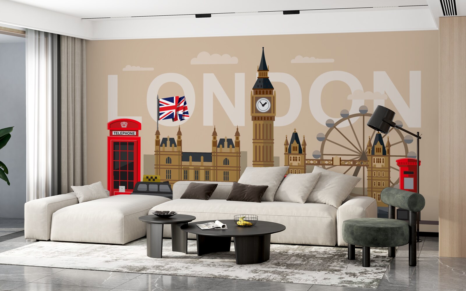 Fototapeten Londons Hauptabzeichen, Großbritannien