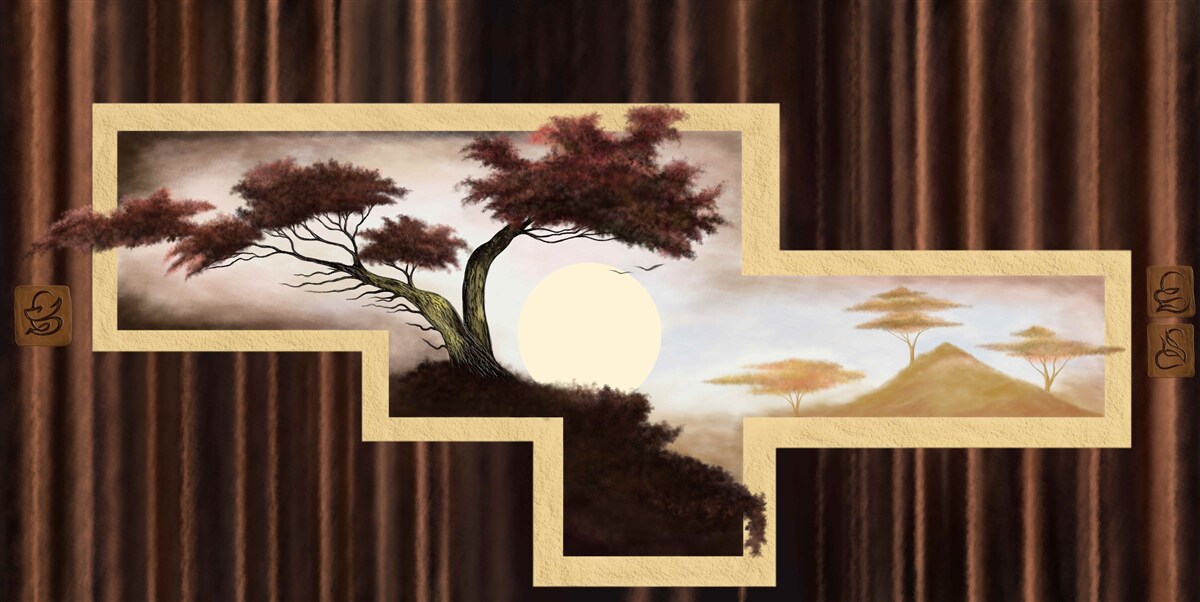 Fototapeten Sonnenaufgang über Stary Bonsai