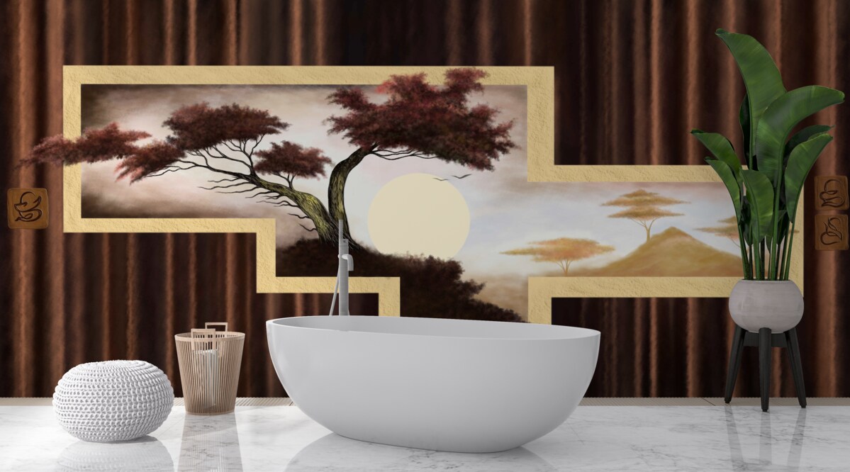Fototapeten Sonnenaufgang über Stary Bonsai
