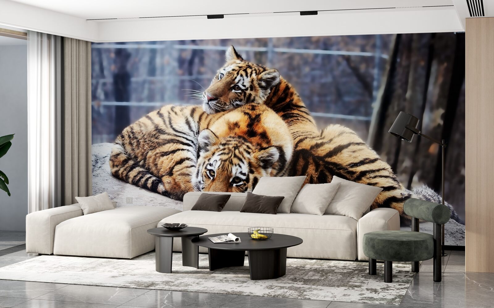 Fototapeten Schlafende Tiger haben Schönheit