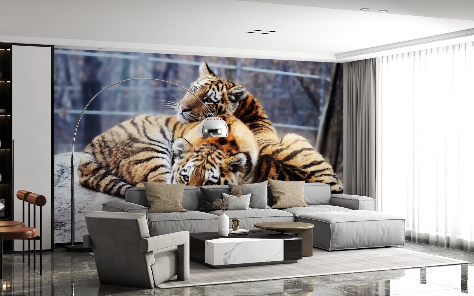 Fototapeten Schlafende Tiger haben Schönheit