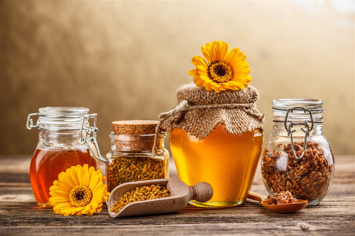Fototapeten Köstliche Bienenprodukte