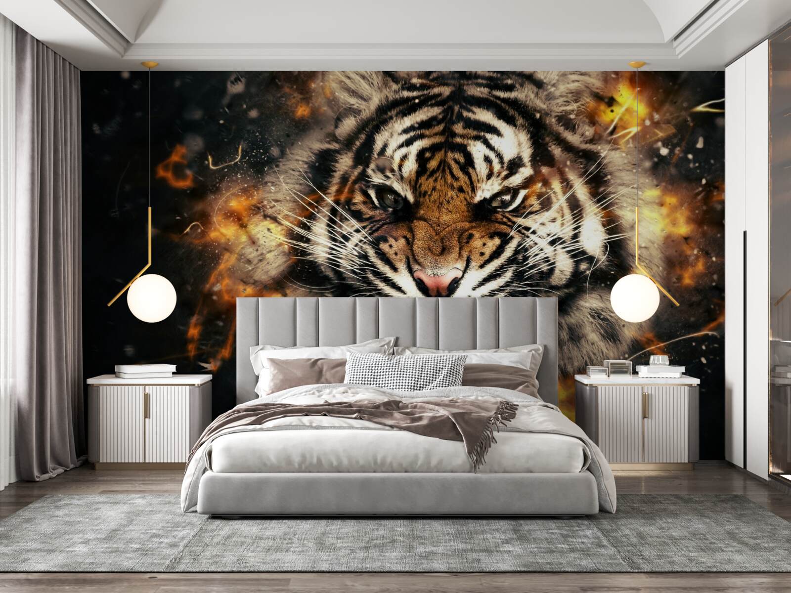 Fototapeten Das laute Dröhnen des Tigers
