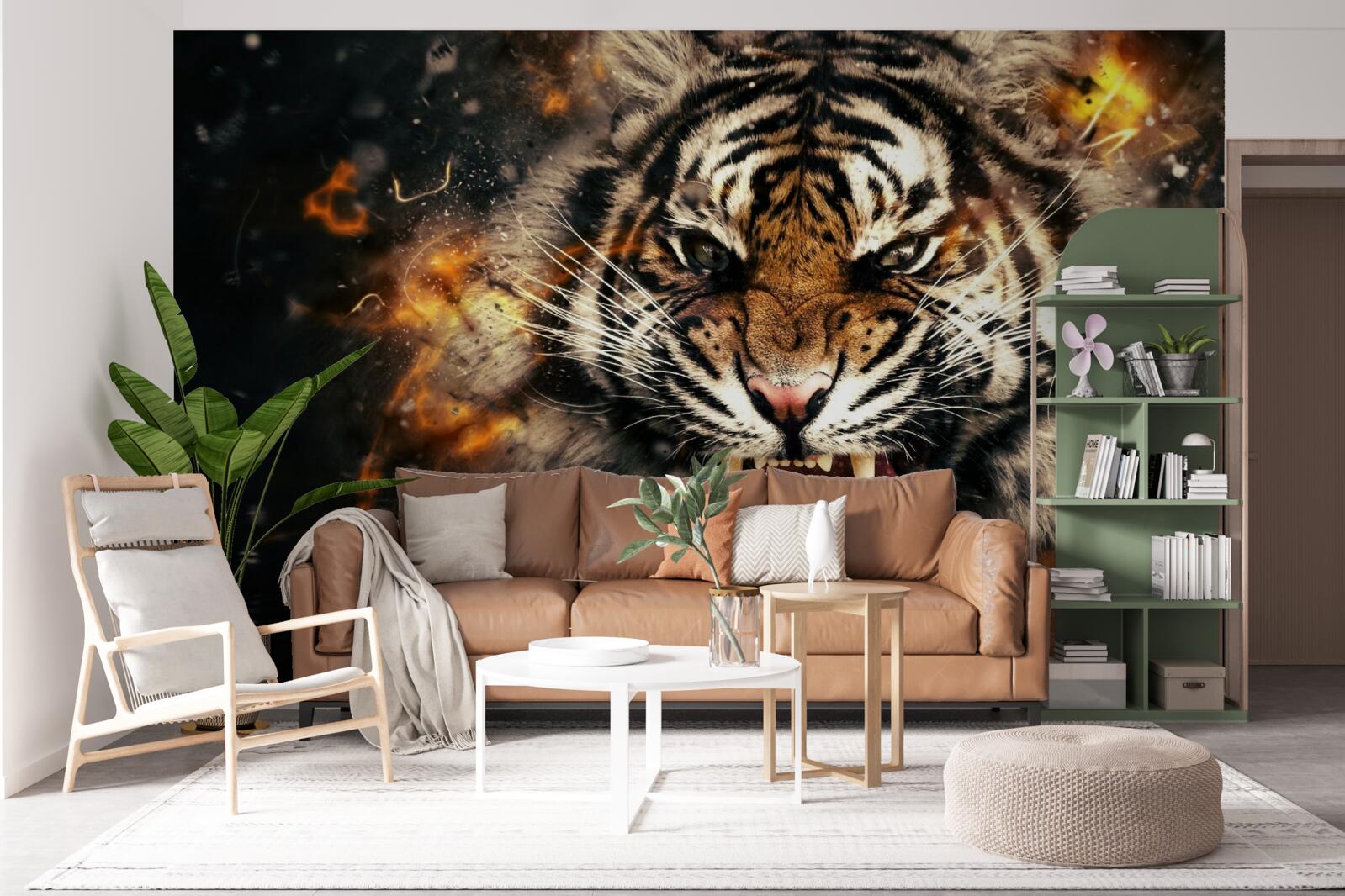 Fototapeten Das laute Dröhnen des Tigers