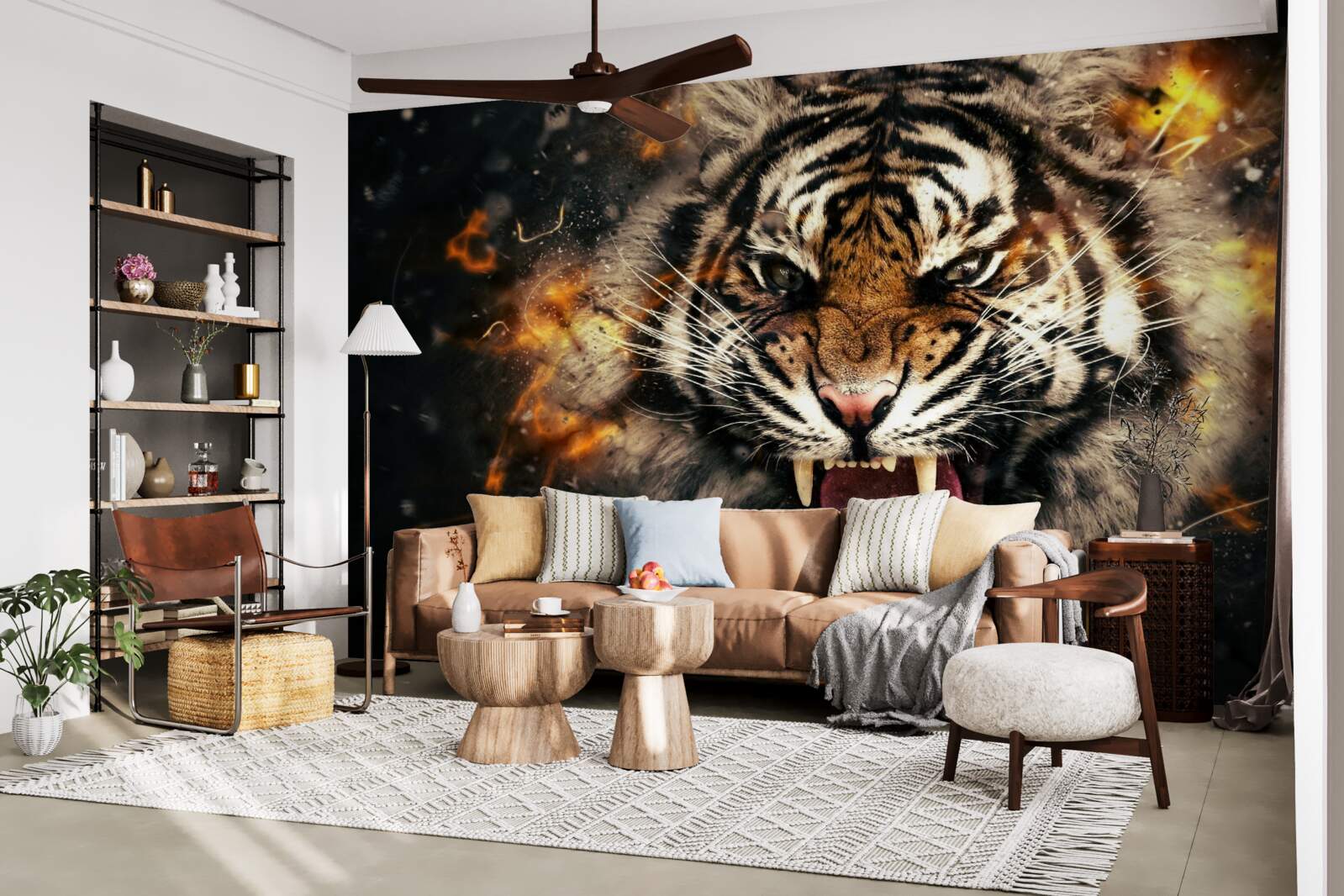 Fototapeten Das laute Dröhnen des Tigers