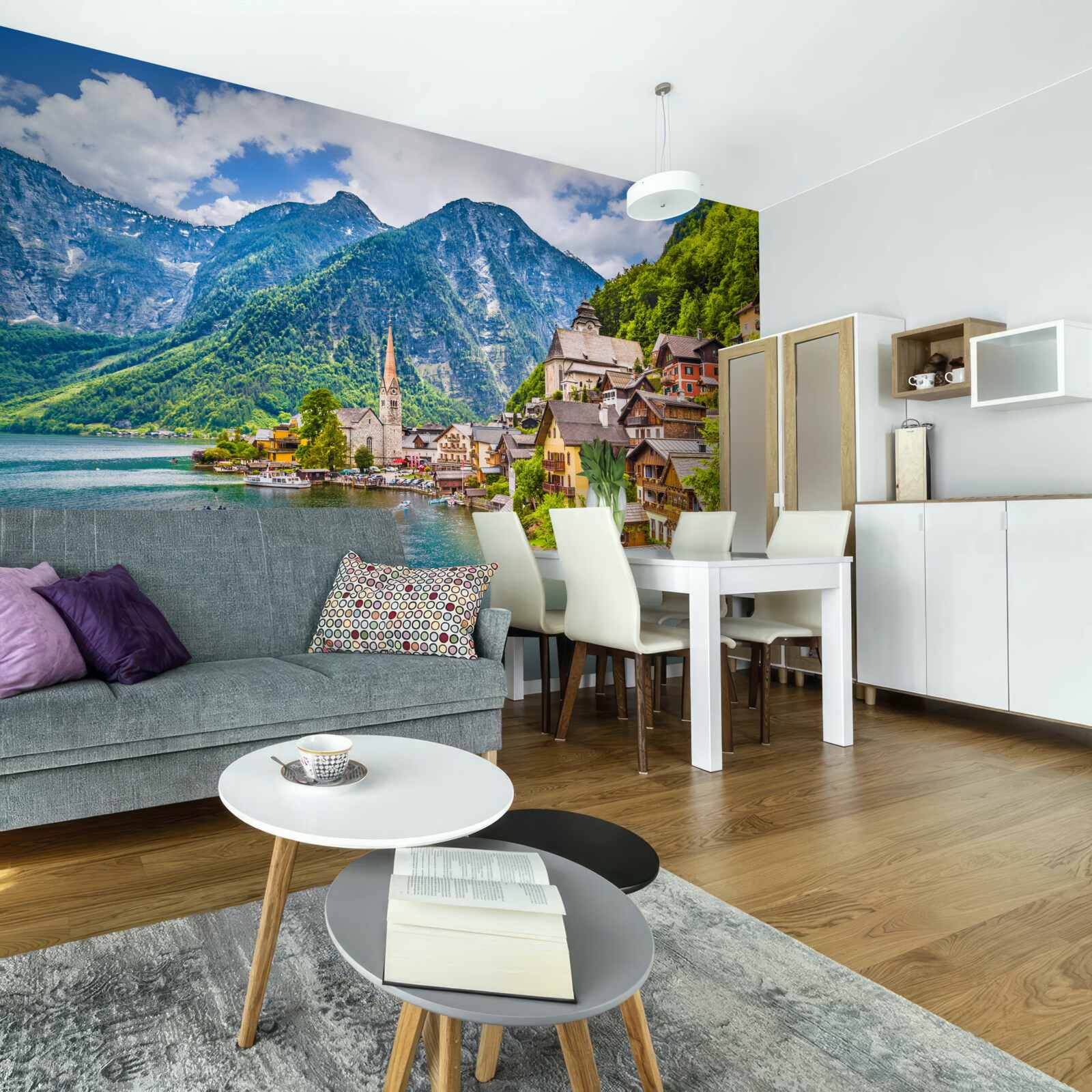 Fototapeten Erstaunliche Hallstatt in Österreich