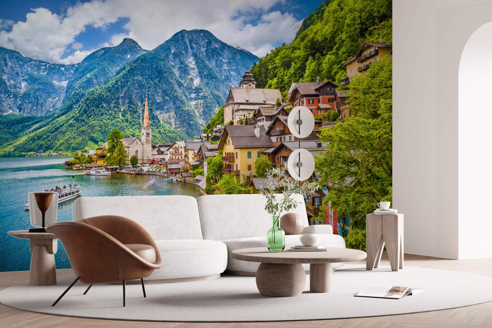 Fototapeten Erstaunliche Hallstatt in Österreich