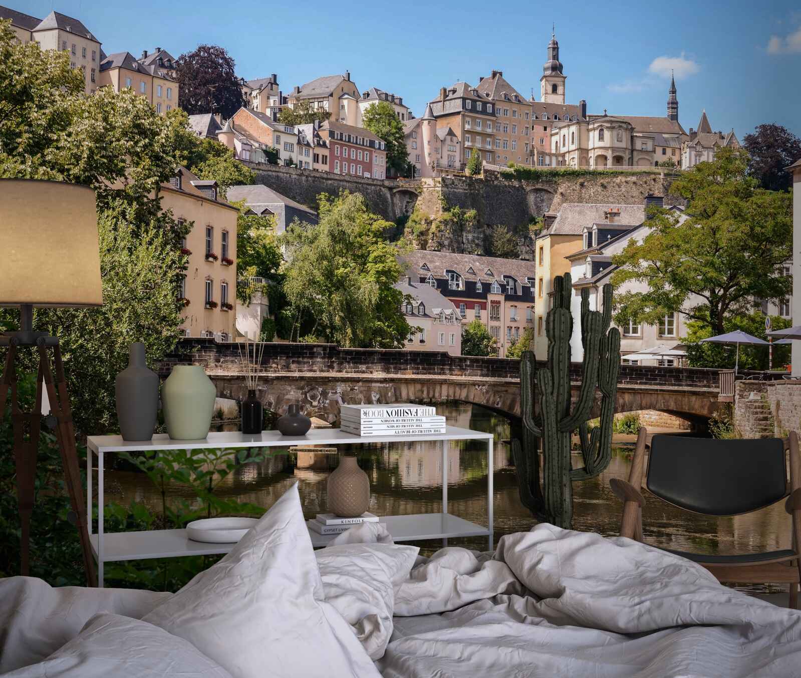 Fototapeten Die Brücke am Luxemburg River