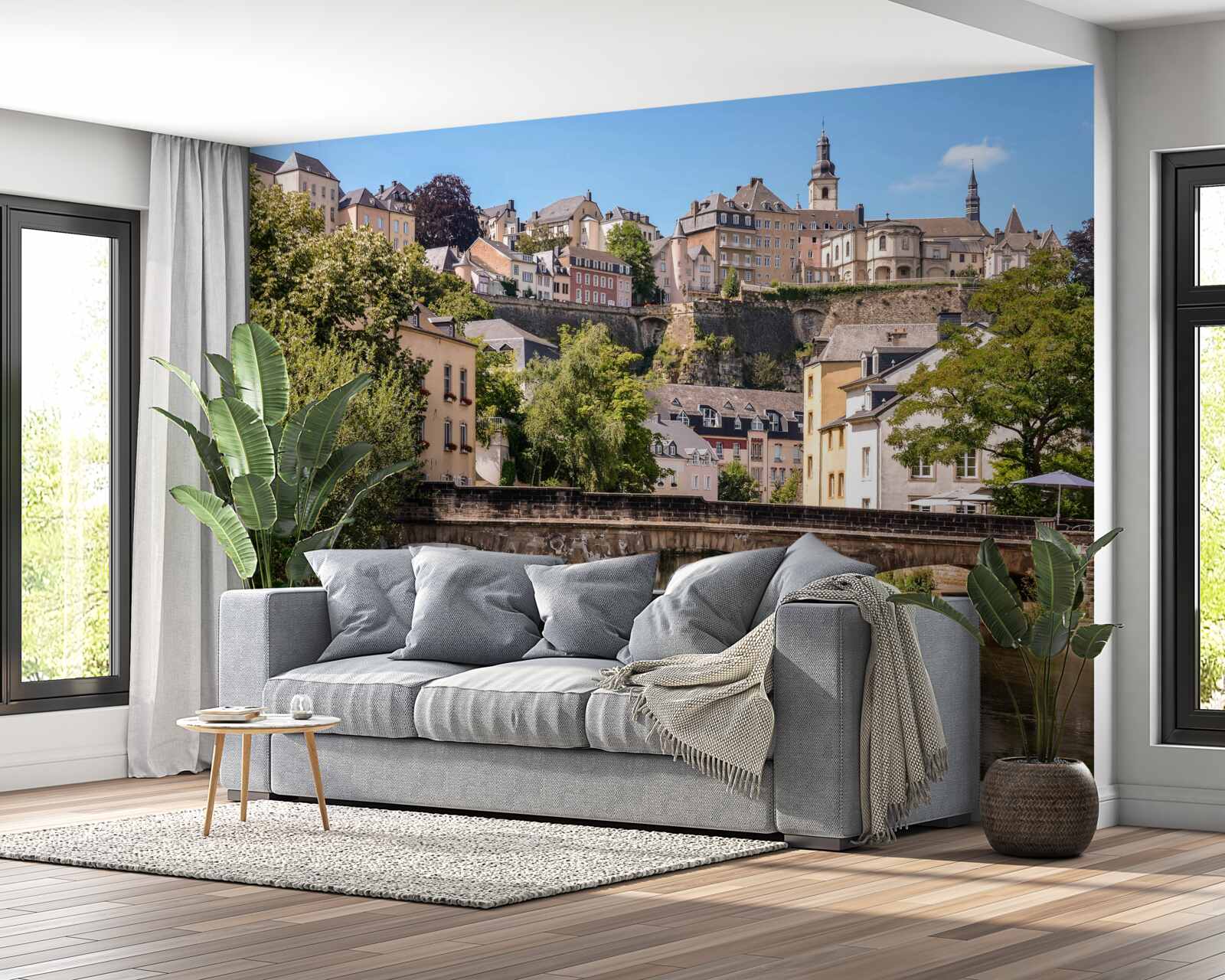 Fototapeten Die Brücke am Luxemburg River