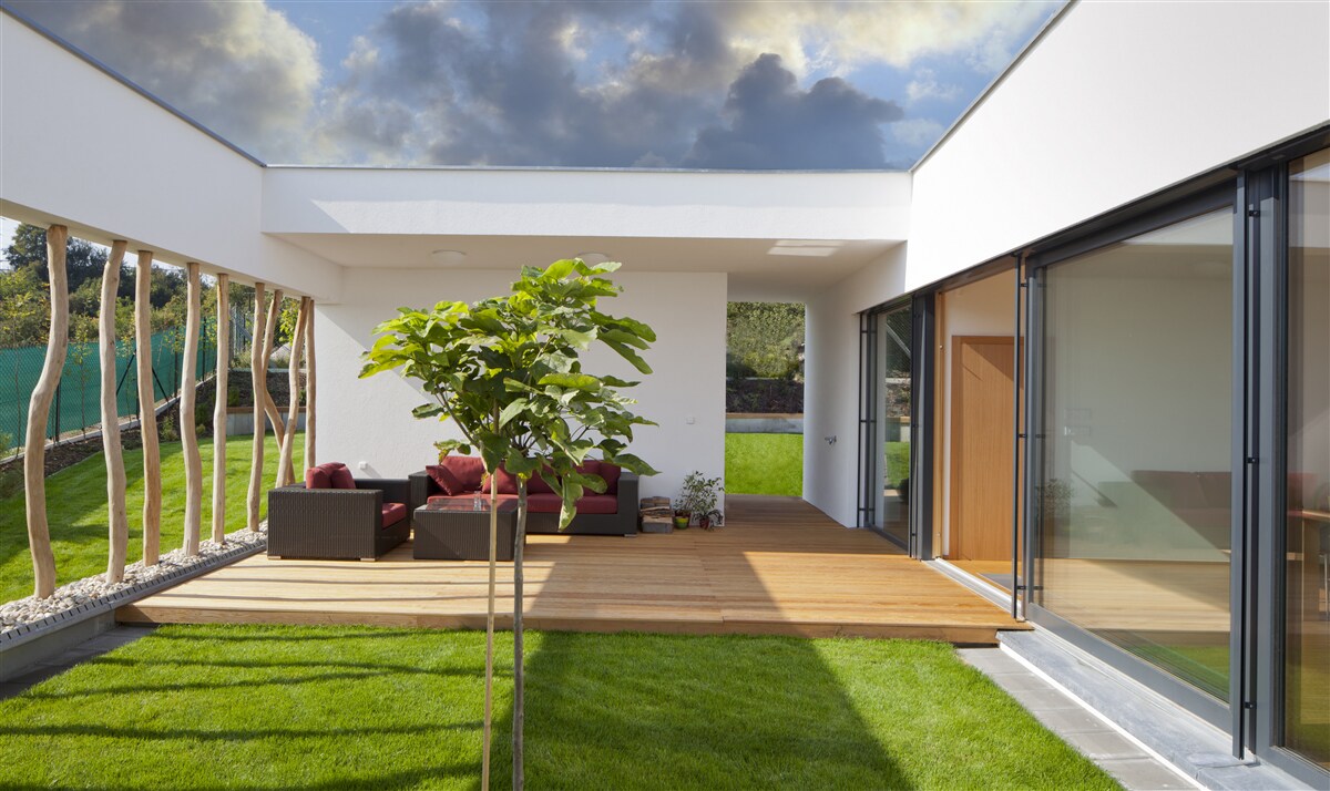 Fototapeten Modernisierte Innenarchitektur eines Privathauss