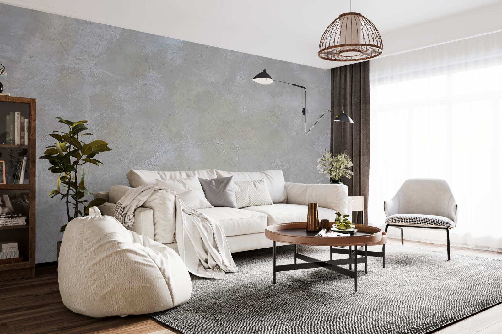 Fototapeten Silber -Gray -Hintergrund