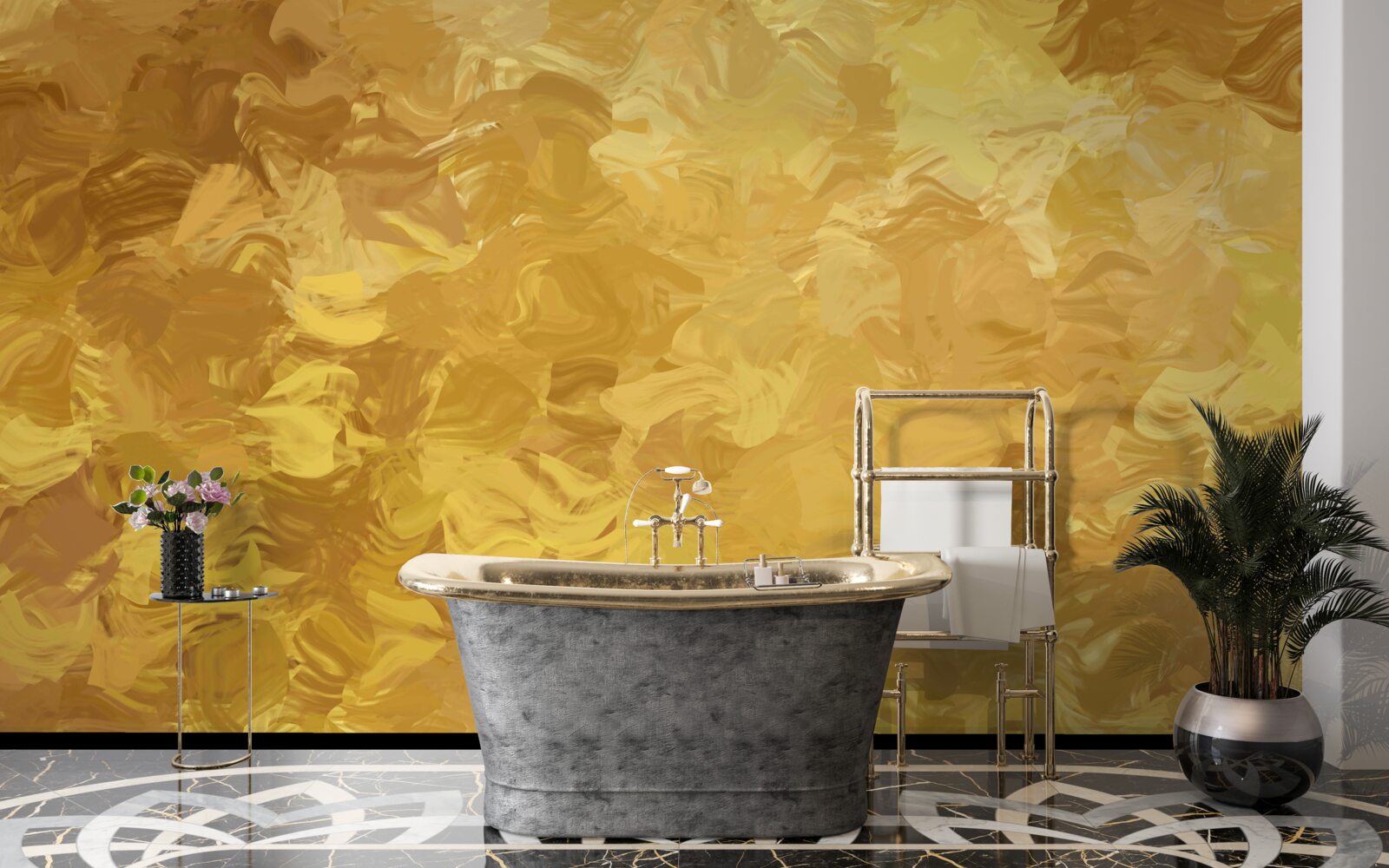 Fototapeten Hintergrund mit einer goldenen Textur