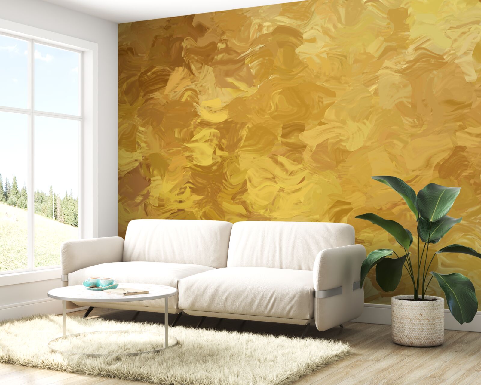 Fototapeten Hintergrund mit einer goldenen Textur