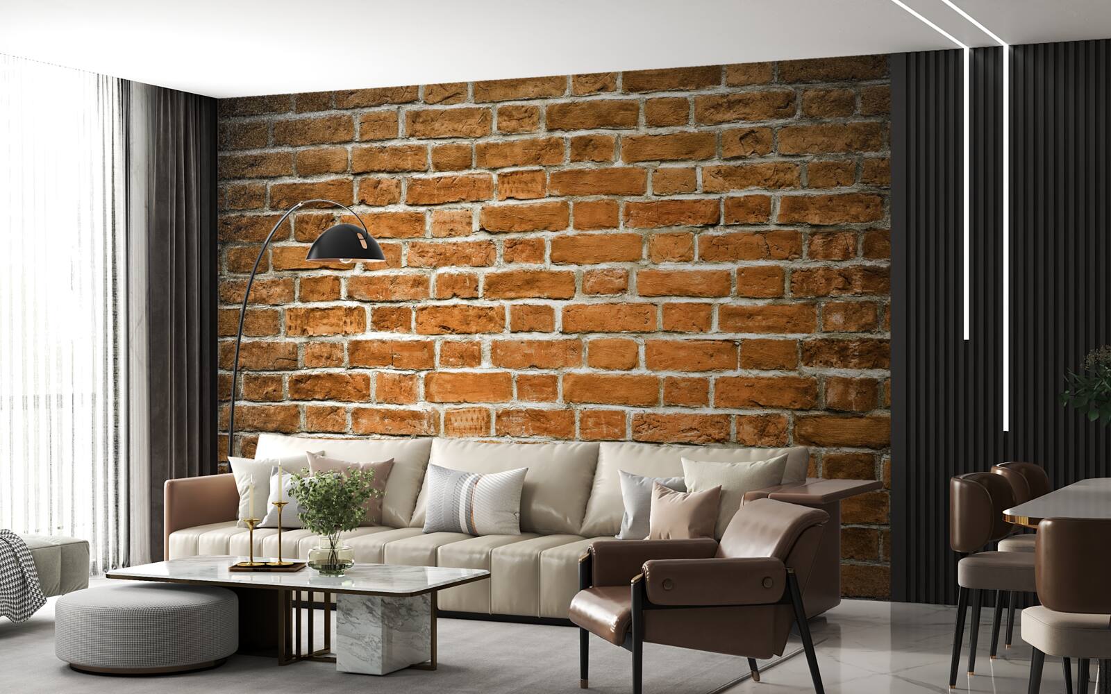 Fototapeten Backsteinmauer