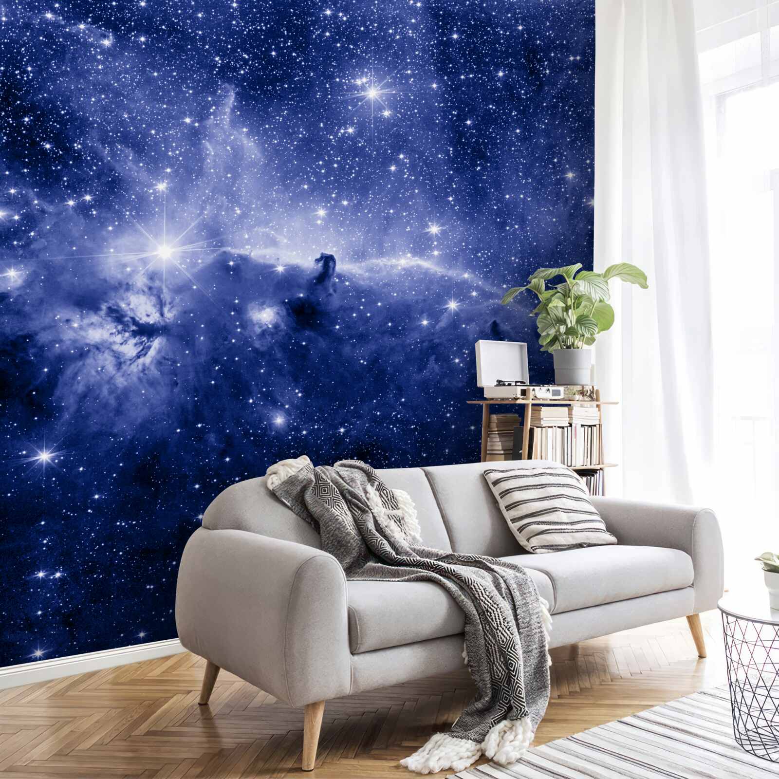 Fototapeten Nacht voller Weltraumsterne