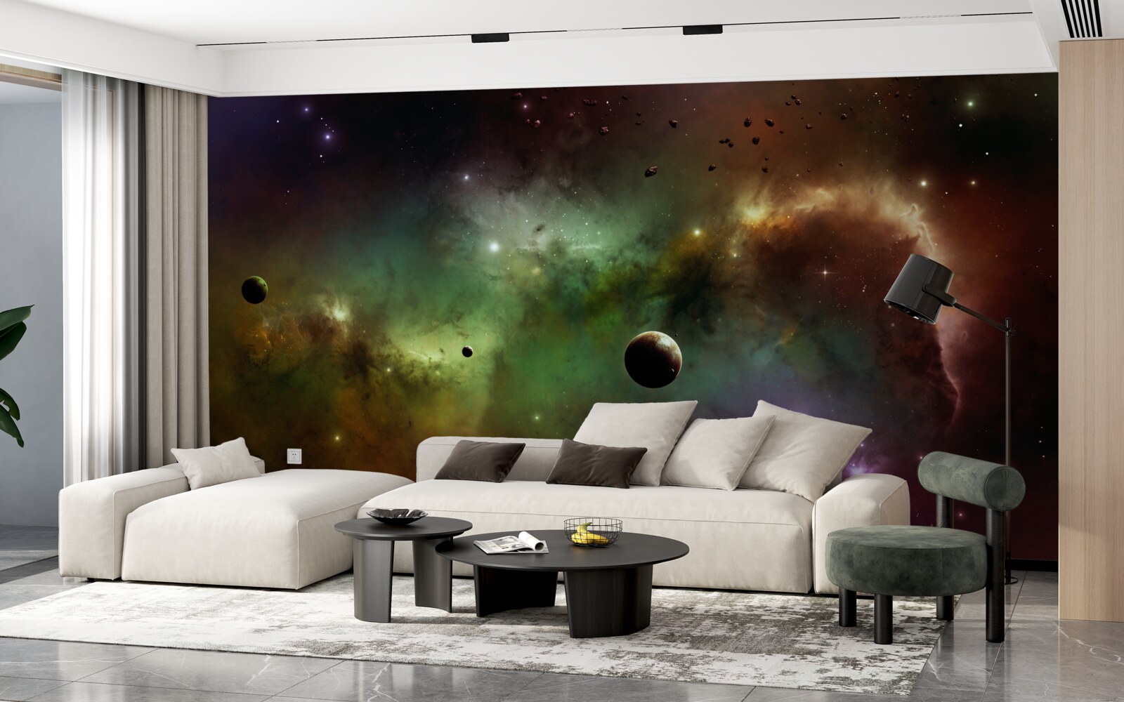 Fototapeten Ein einzigartiges mehrfach gefährtes Universum