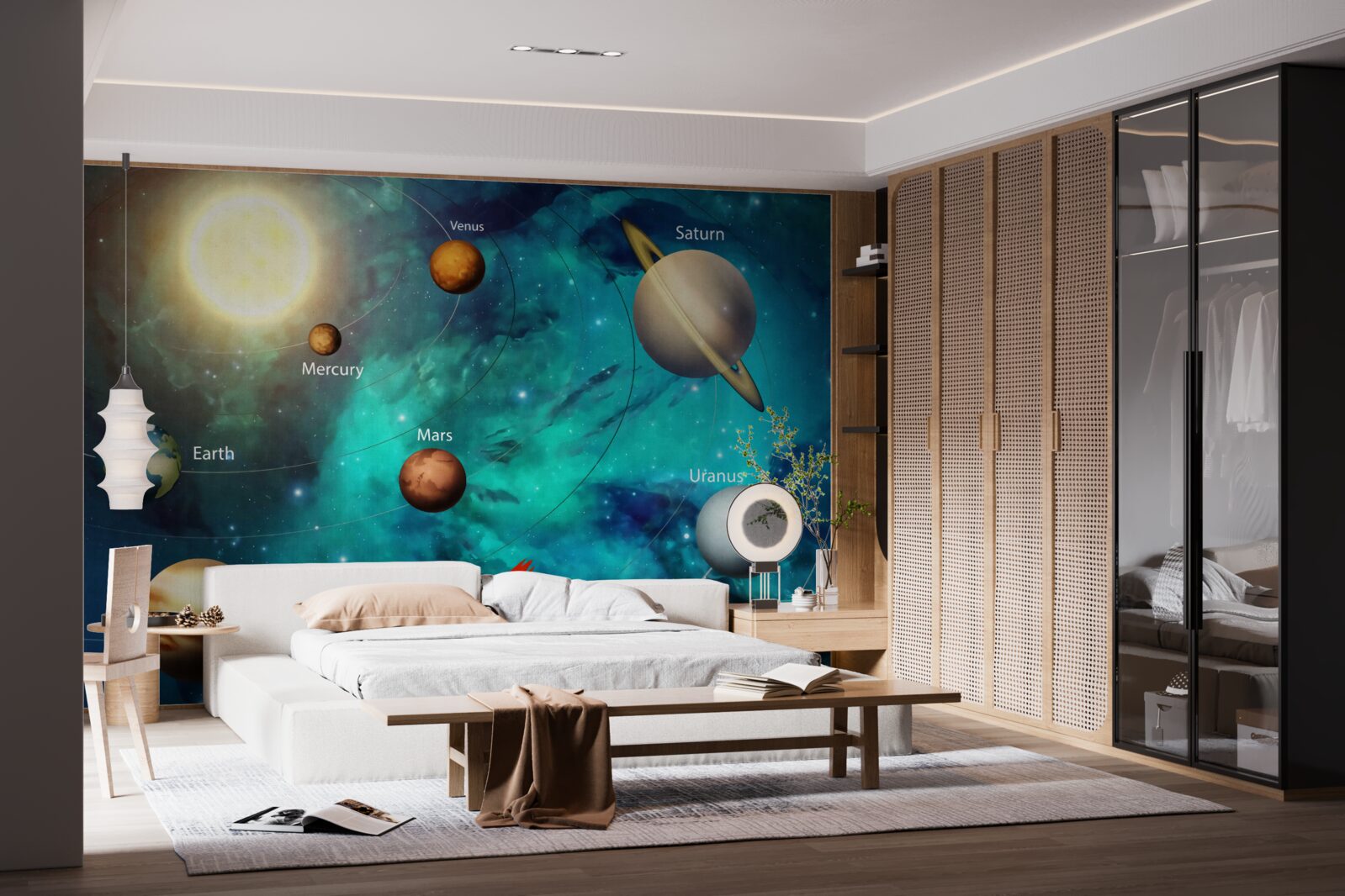Fototapeten Named Planets Show