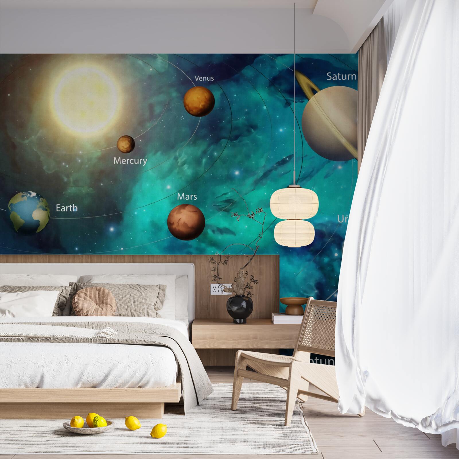 Fototapeten Named Planets Show