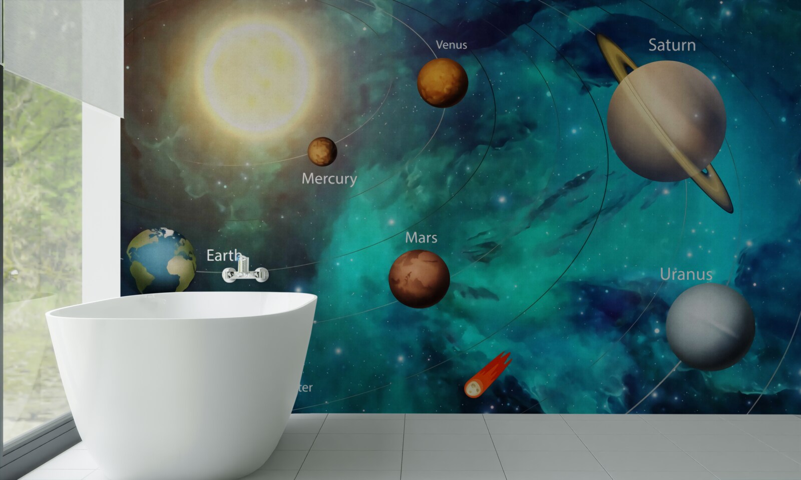 Fototapeten Named Planets Show