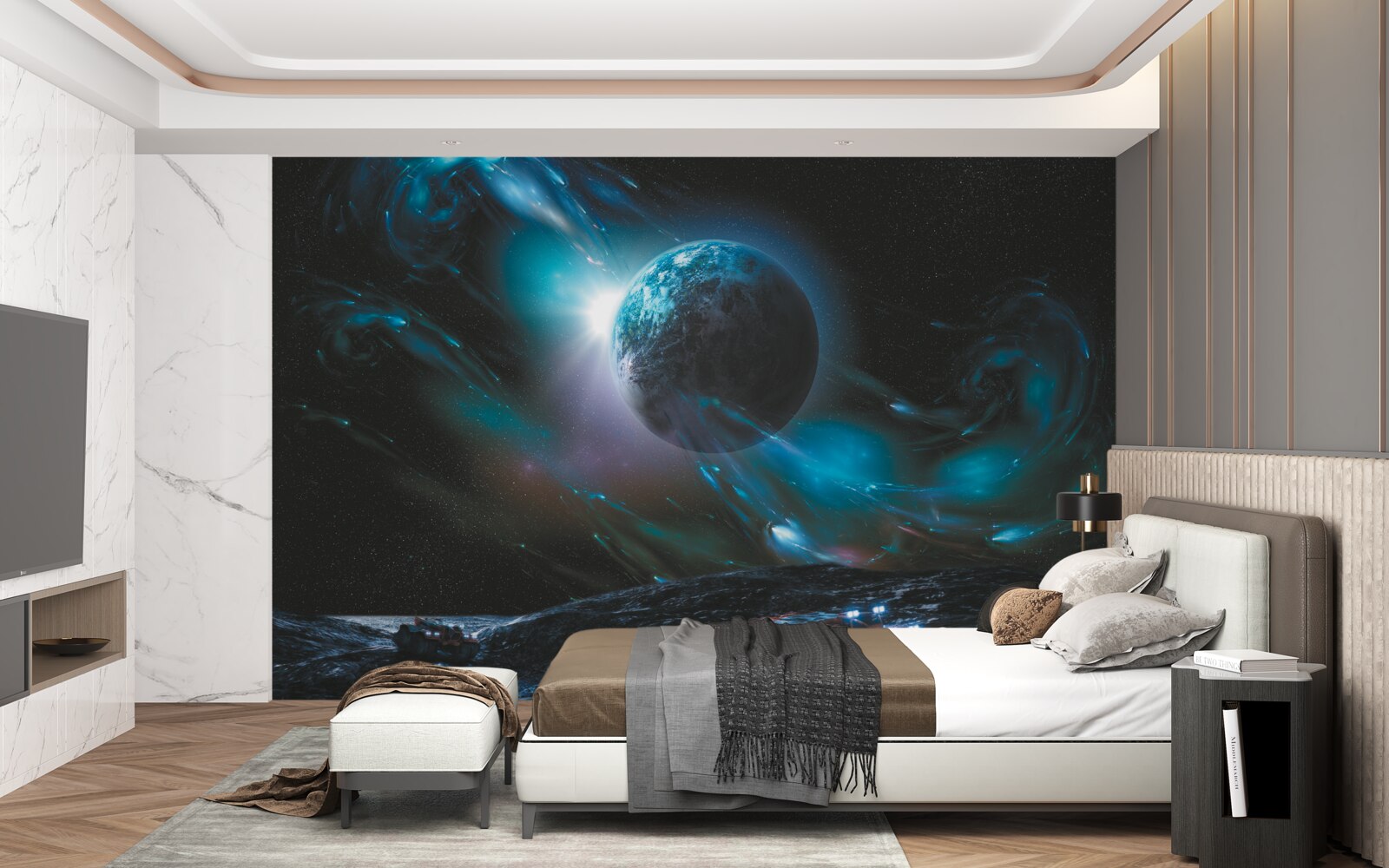 Fototapeten Fantastisches Weltraumuniversum
