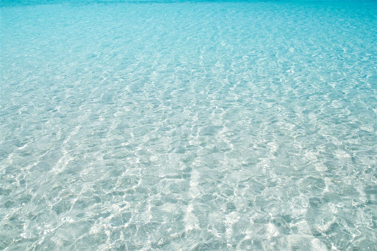 Fototapeten Strand mit makellosem weißem Sand