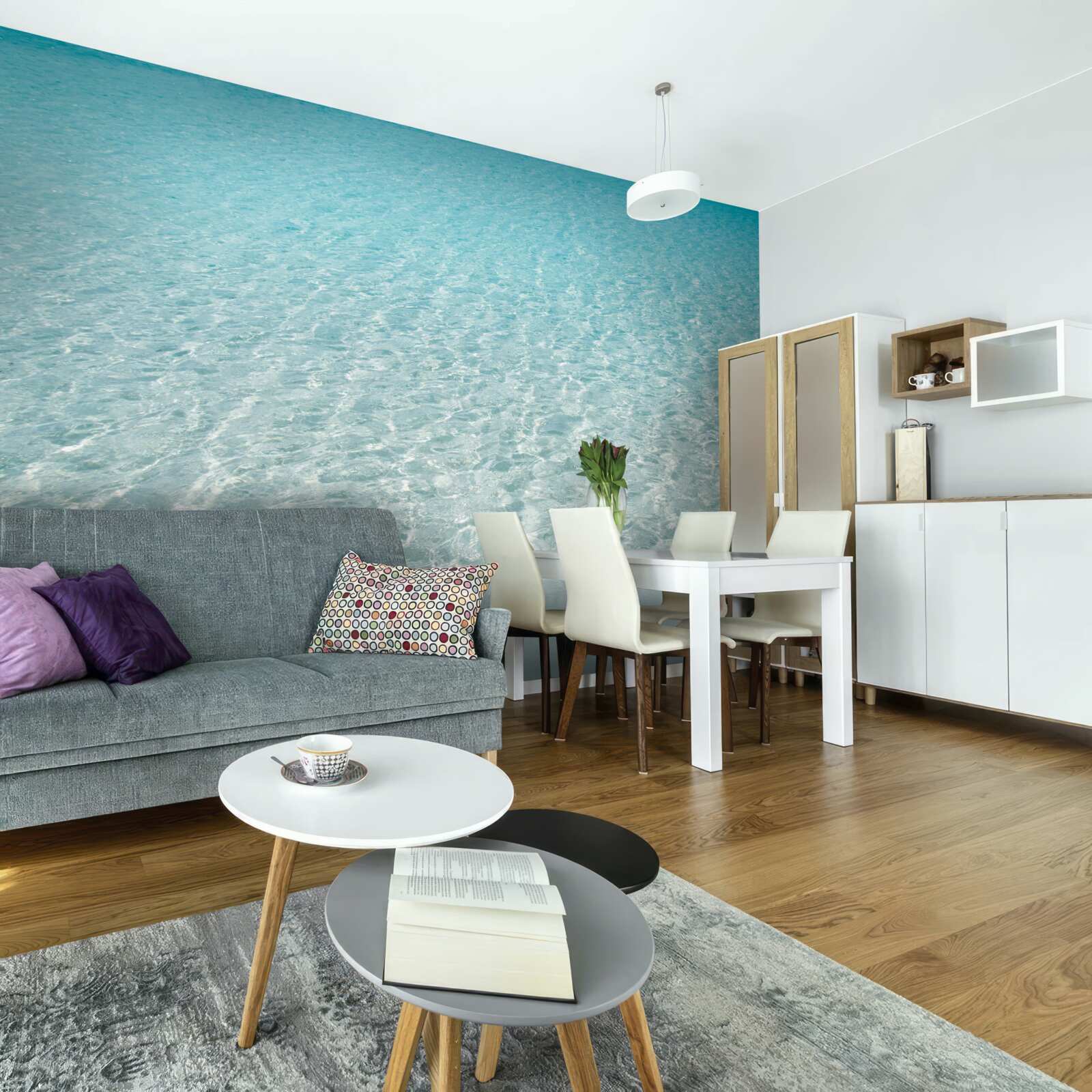 Fototapeten Strand mit makellosem weißem Sand