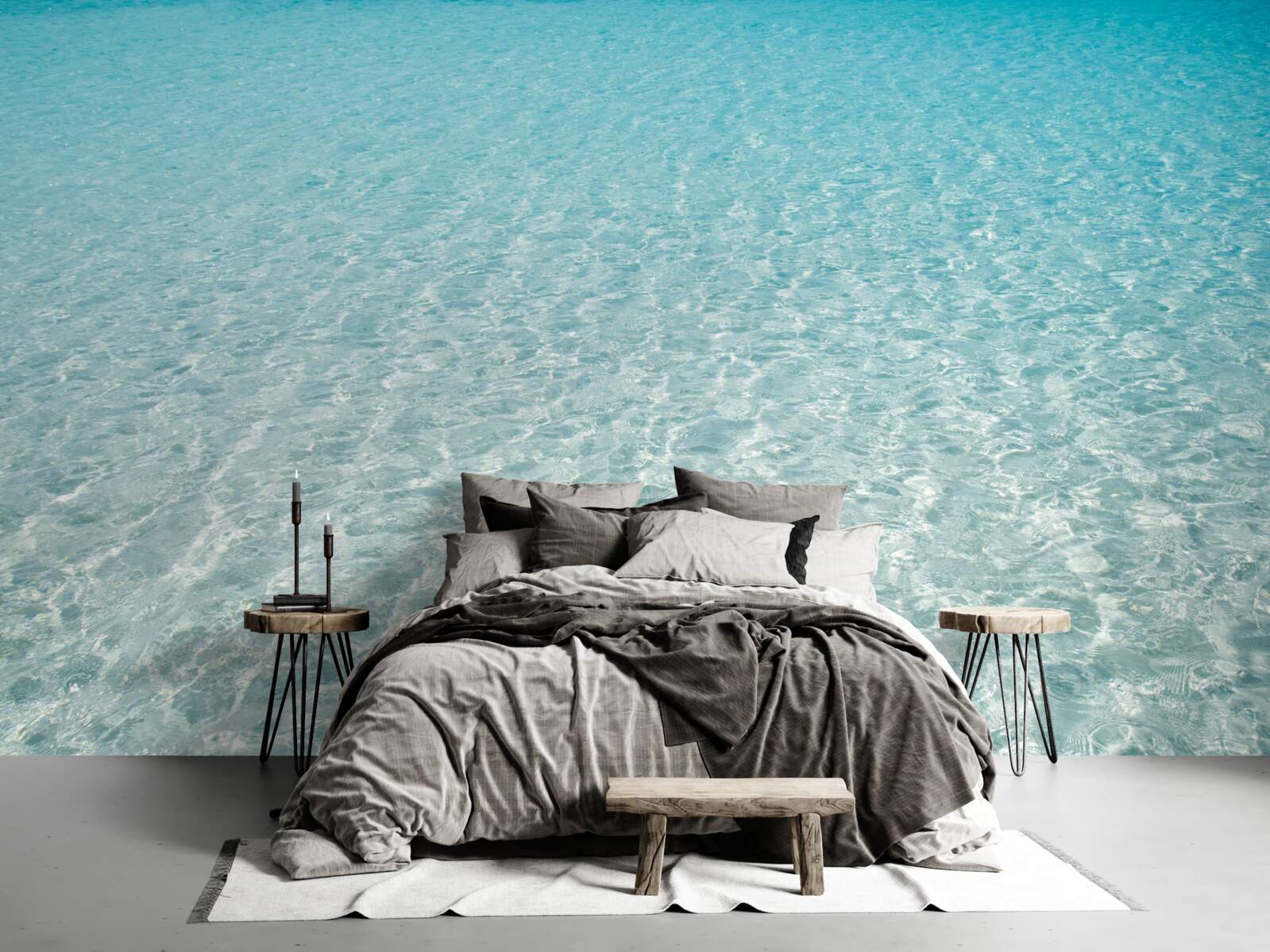 Fototapeten Strand mit makellosem weißem Sand