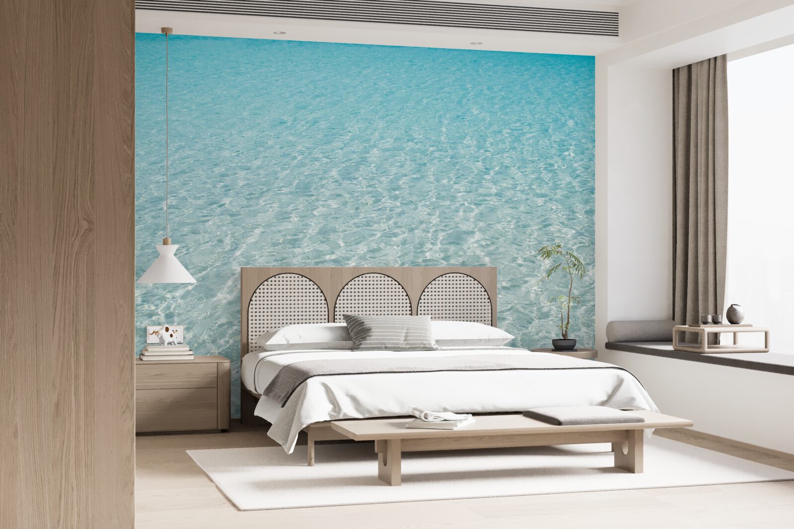 Fototapeten Strand mit makellosem weißem Sand