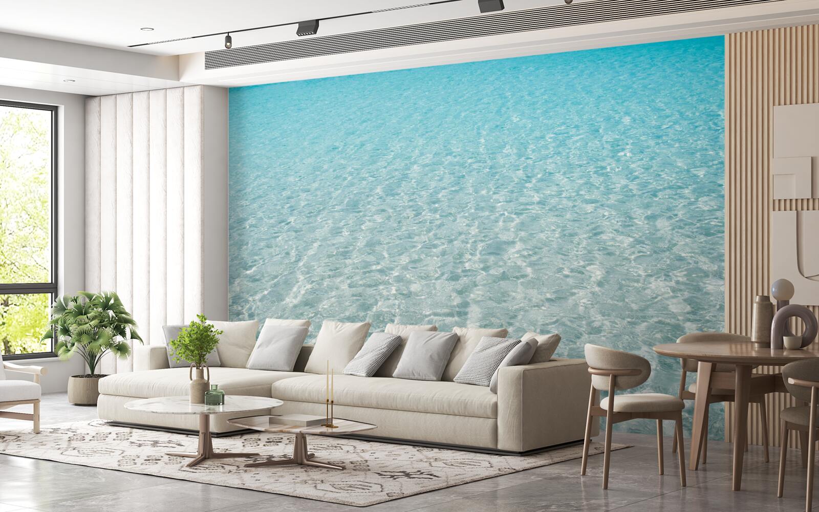 Fototapeten Strand mit makellosem weißem Sand
