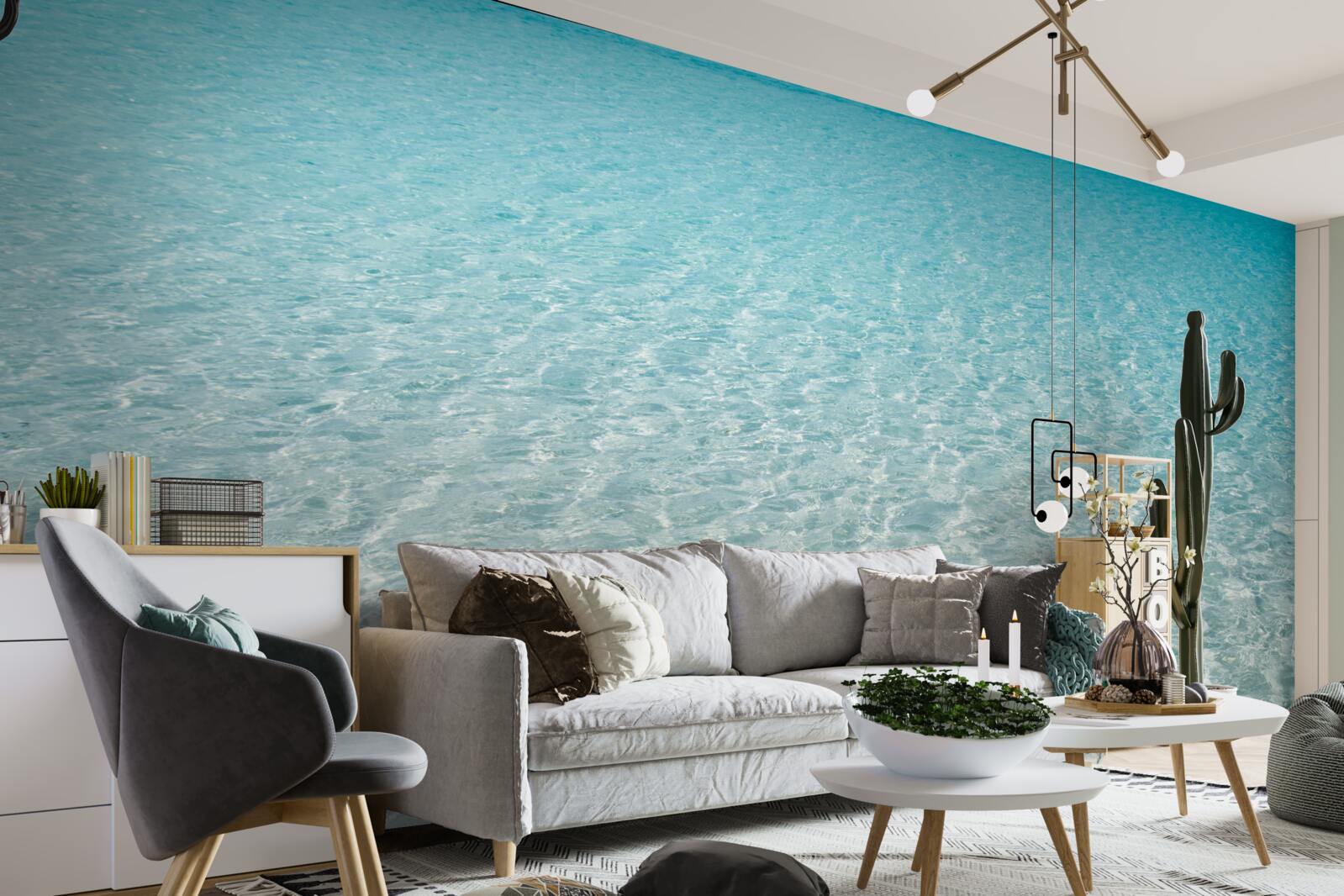 Fototapeten Strand mit makellosem weißem Sand