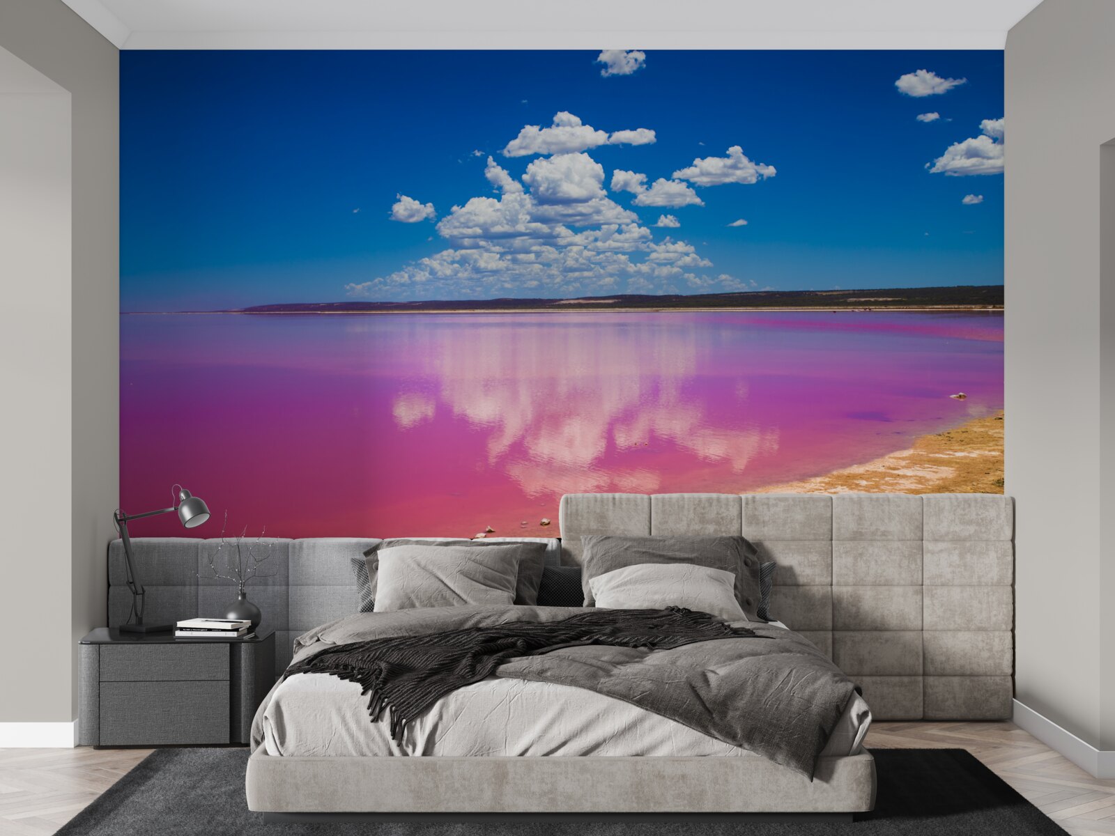 Fototapeten Hutt -Lagune mit rosa Wasser