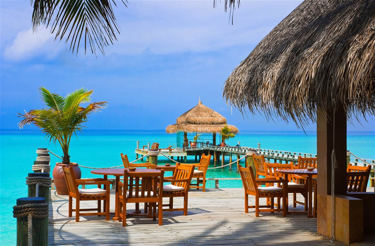 Fototapeten Wasserrestaurant