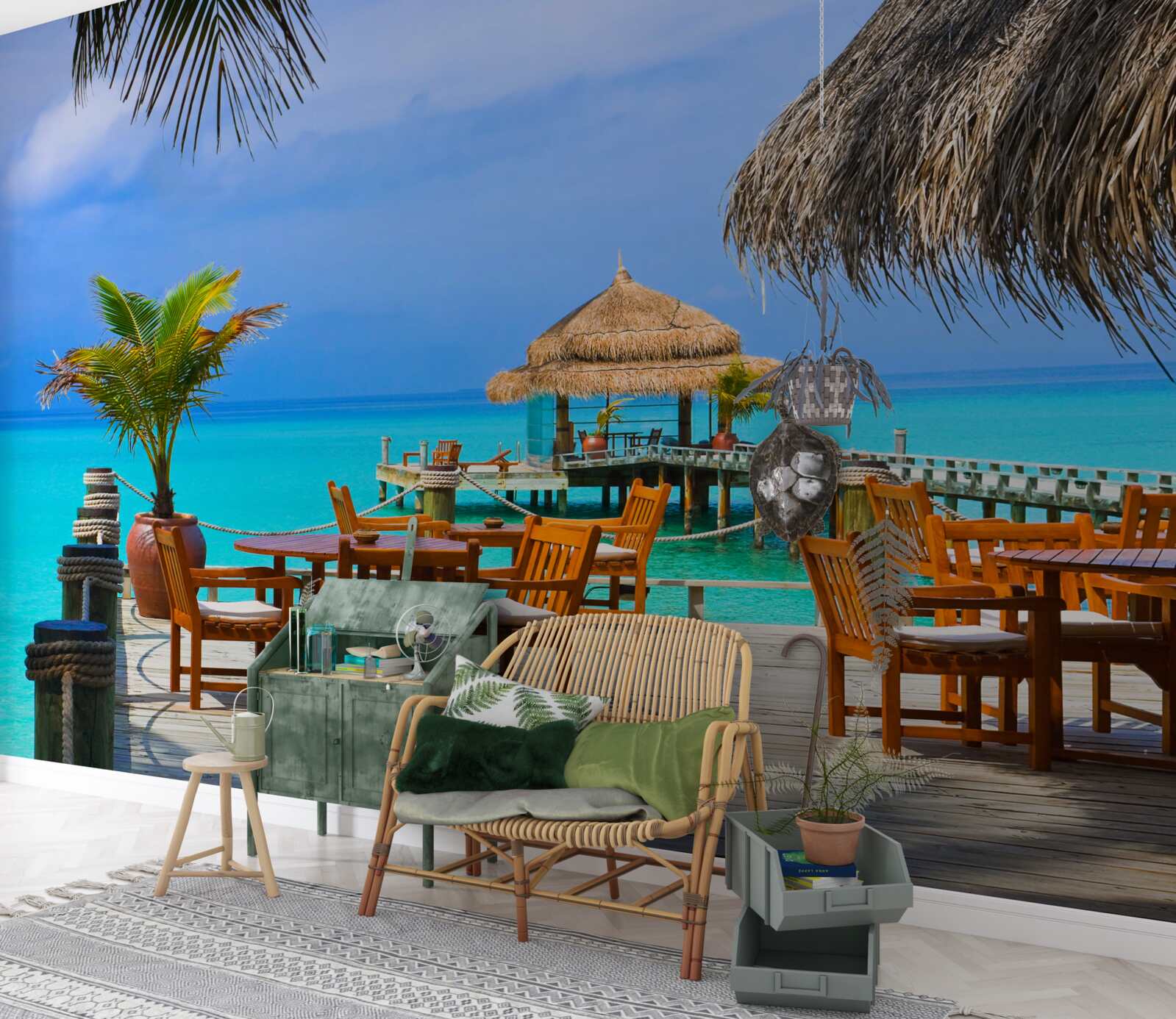 Fototapeten Wasserrestaurant