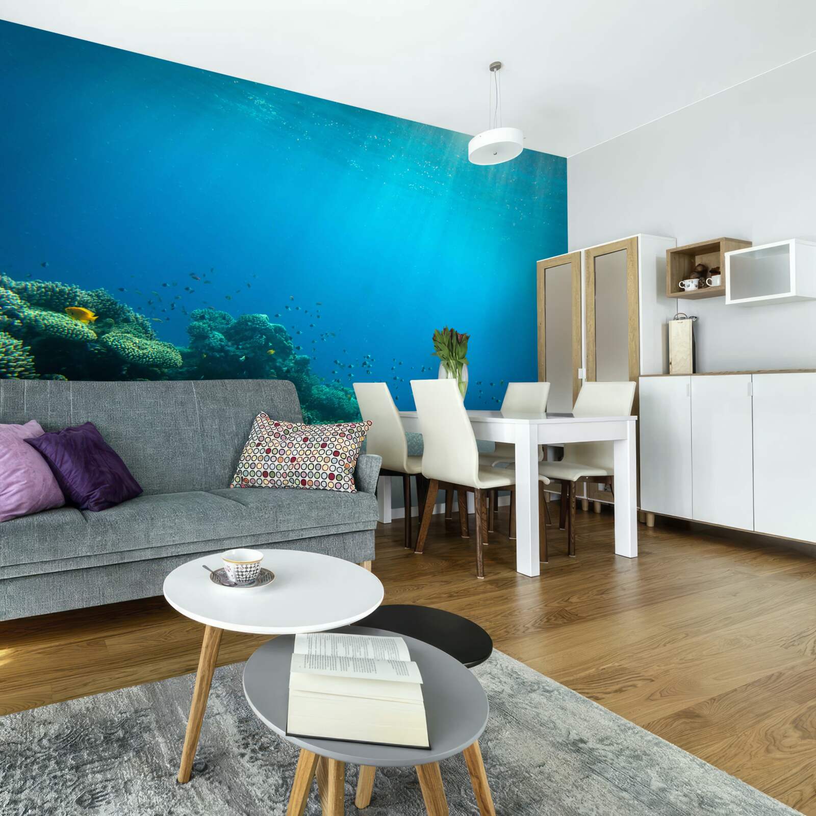 Fototapeten das Wasser des Ozeans tief