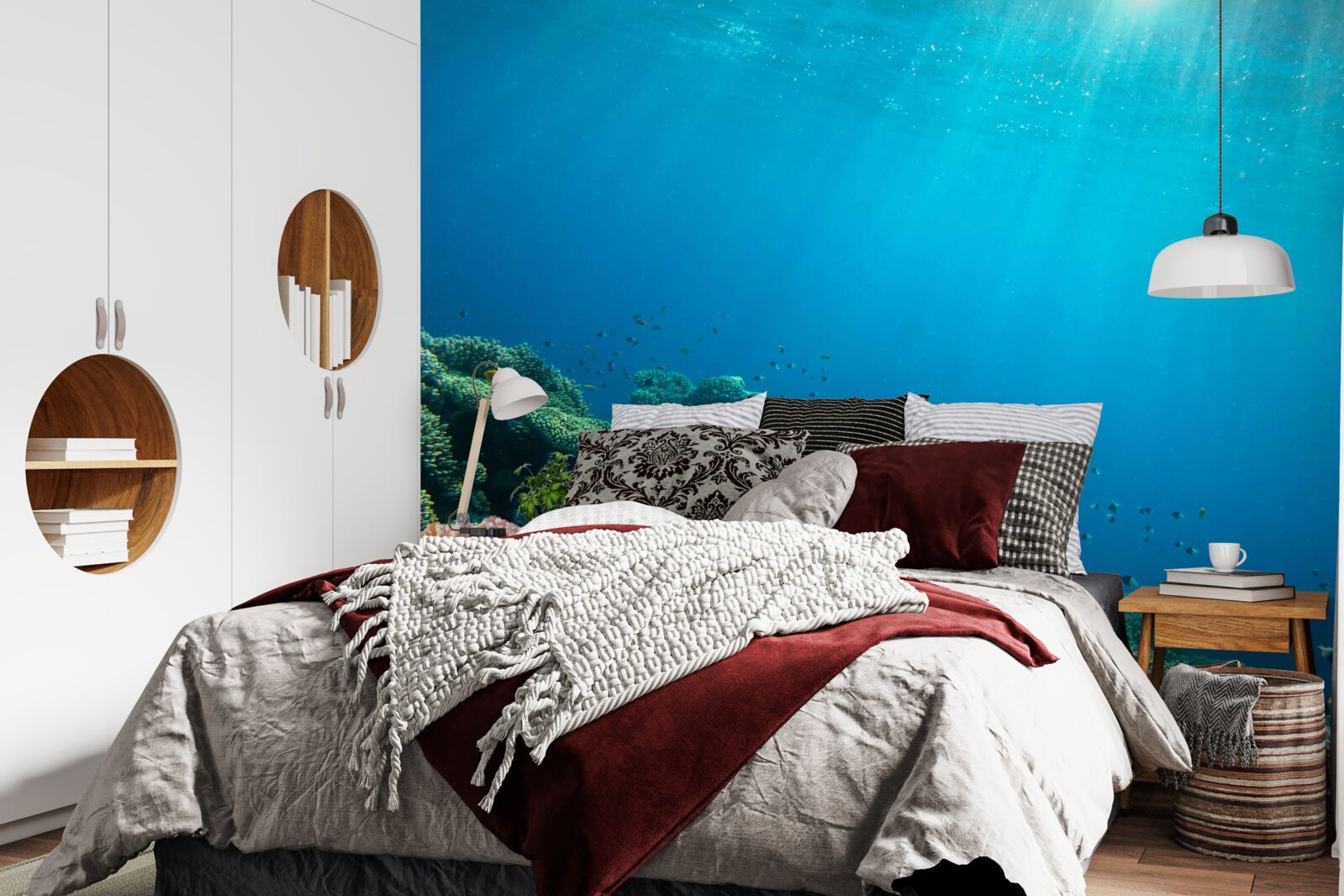 Fototapeten das Wasser des Ozeans tief