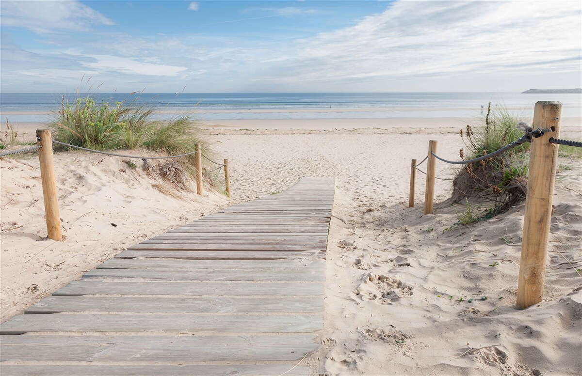 Fototapeten Sandweg zum Ozean