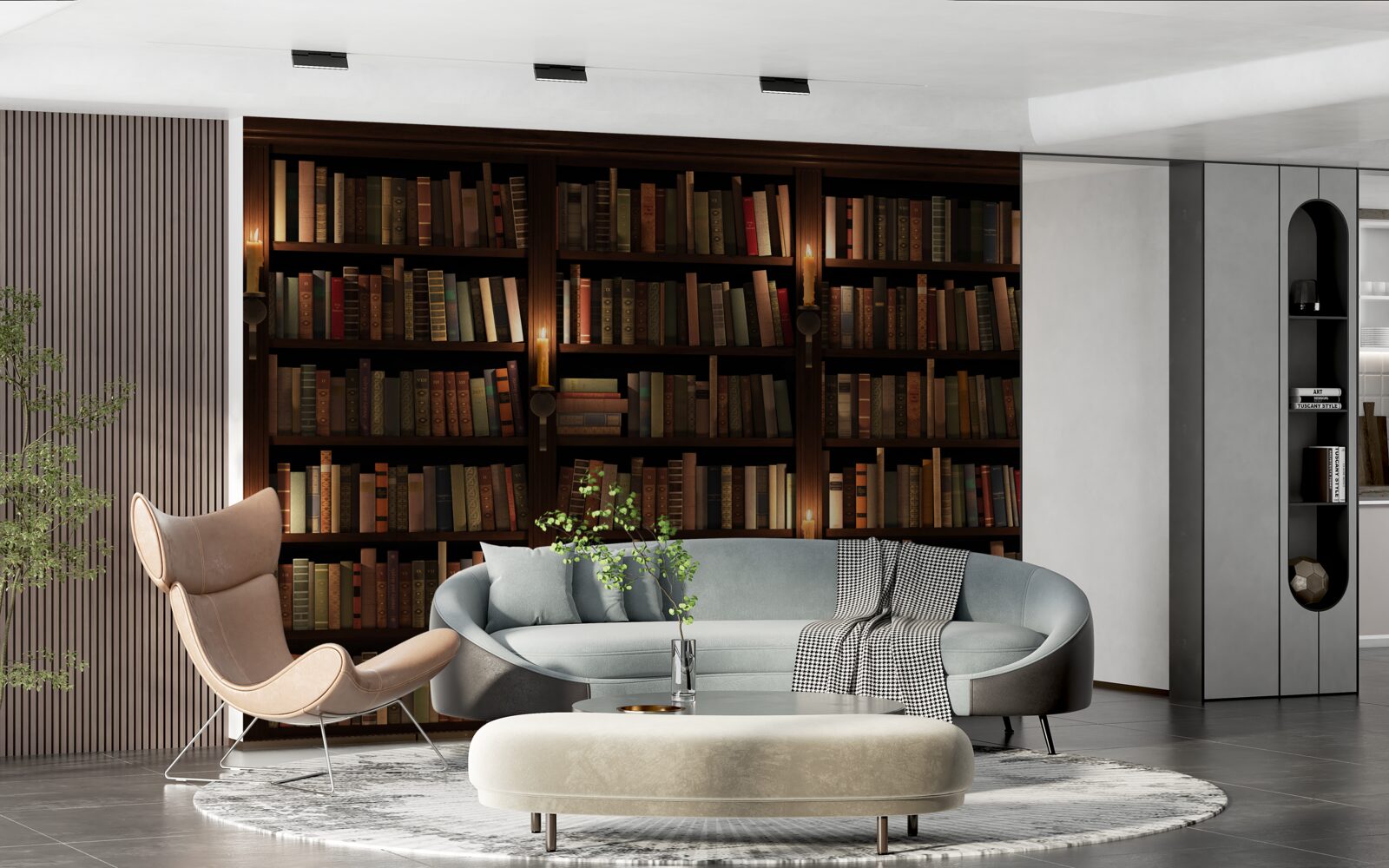 Fototapeten Reiche historische Bibliothek