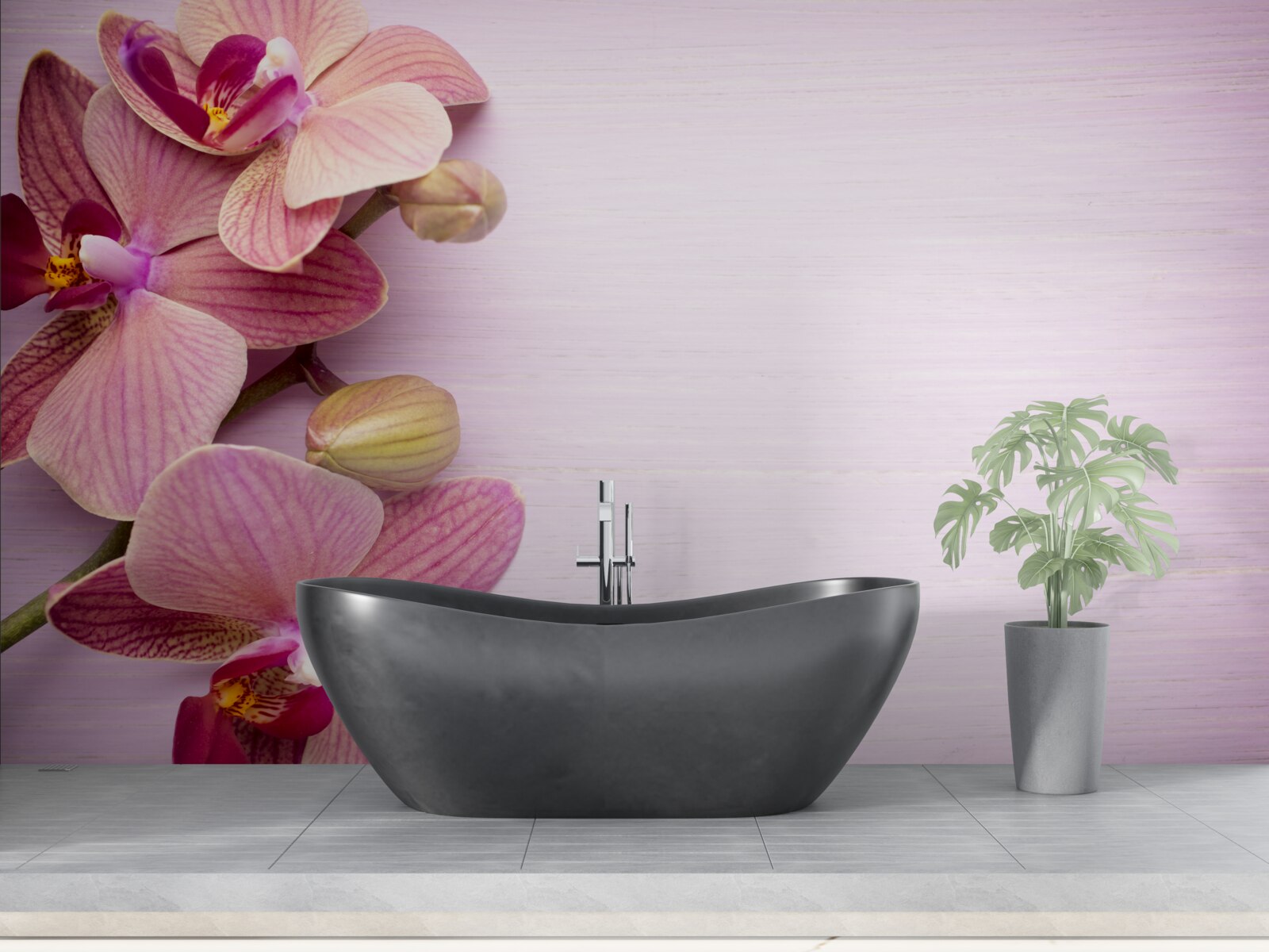 Fototapeten Orchideen haben eine erstaunliche rosa Schönheit