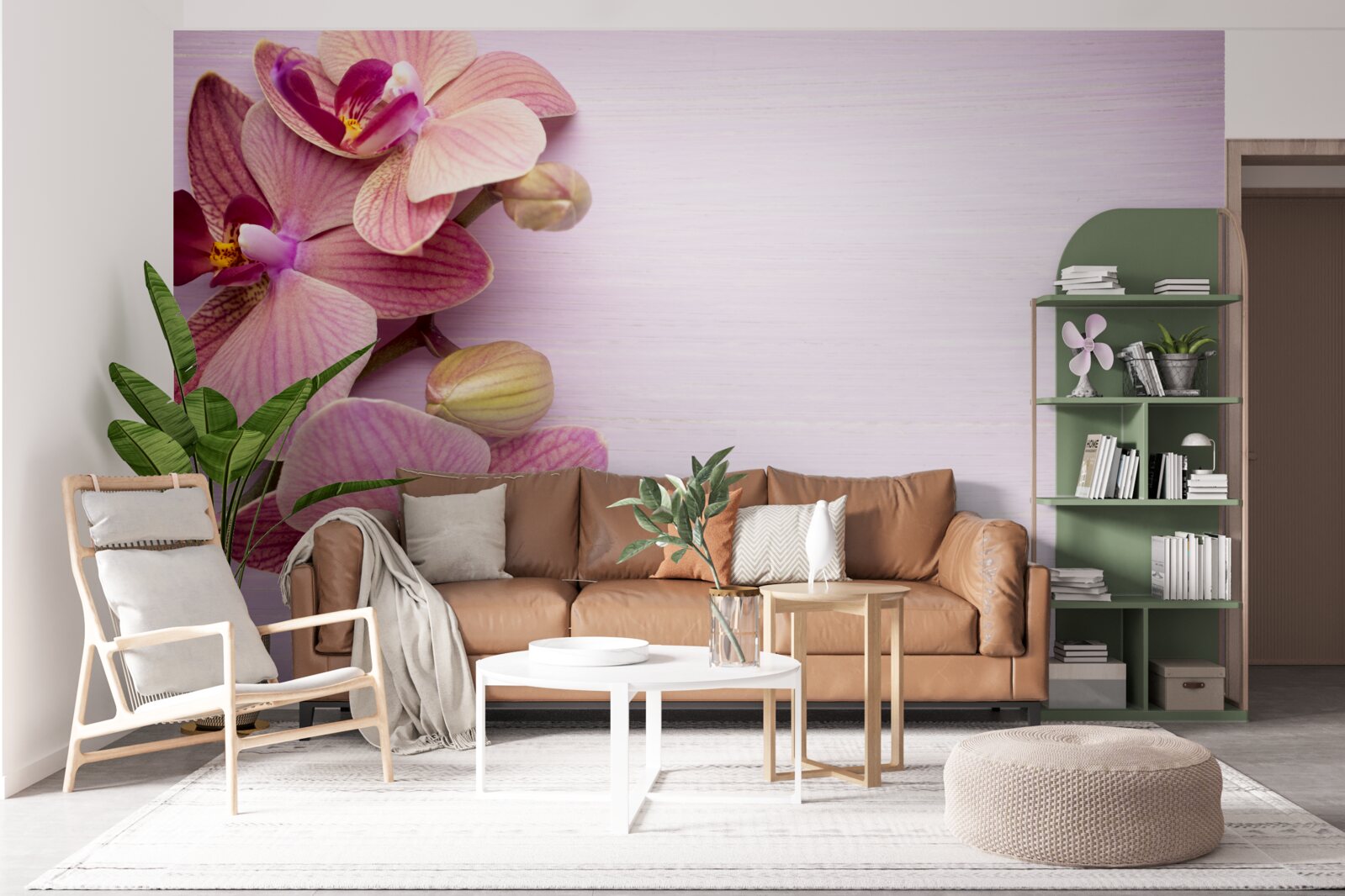 Fototapeten Orchideen haben eine erstaunliche rosa Schönheit