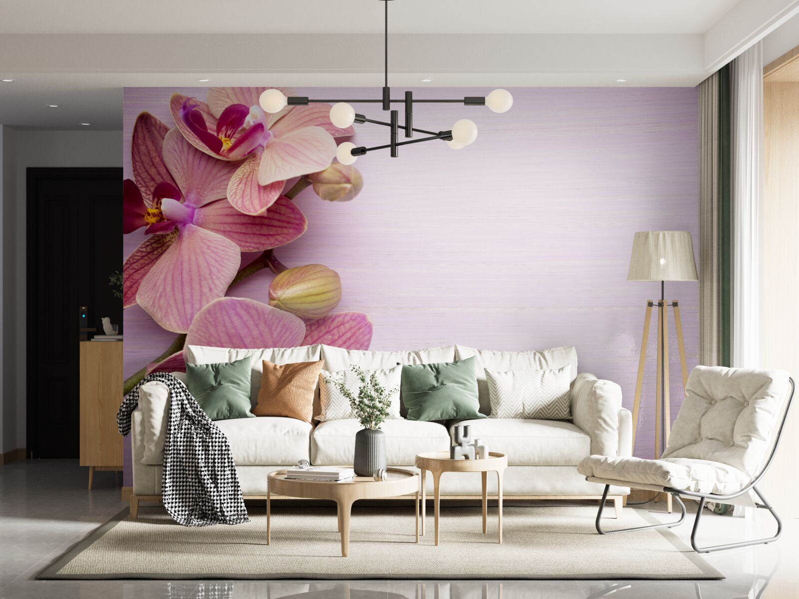 Fototapeten Orchideen haben eine erstaunliche rosa Schönheit