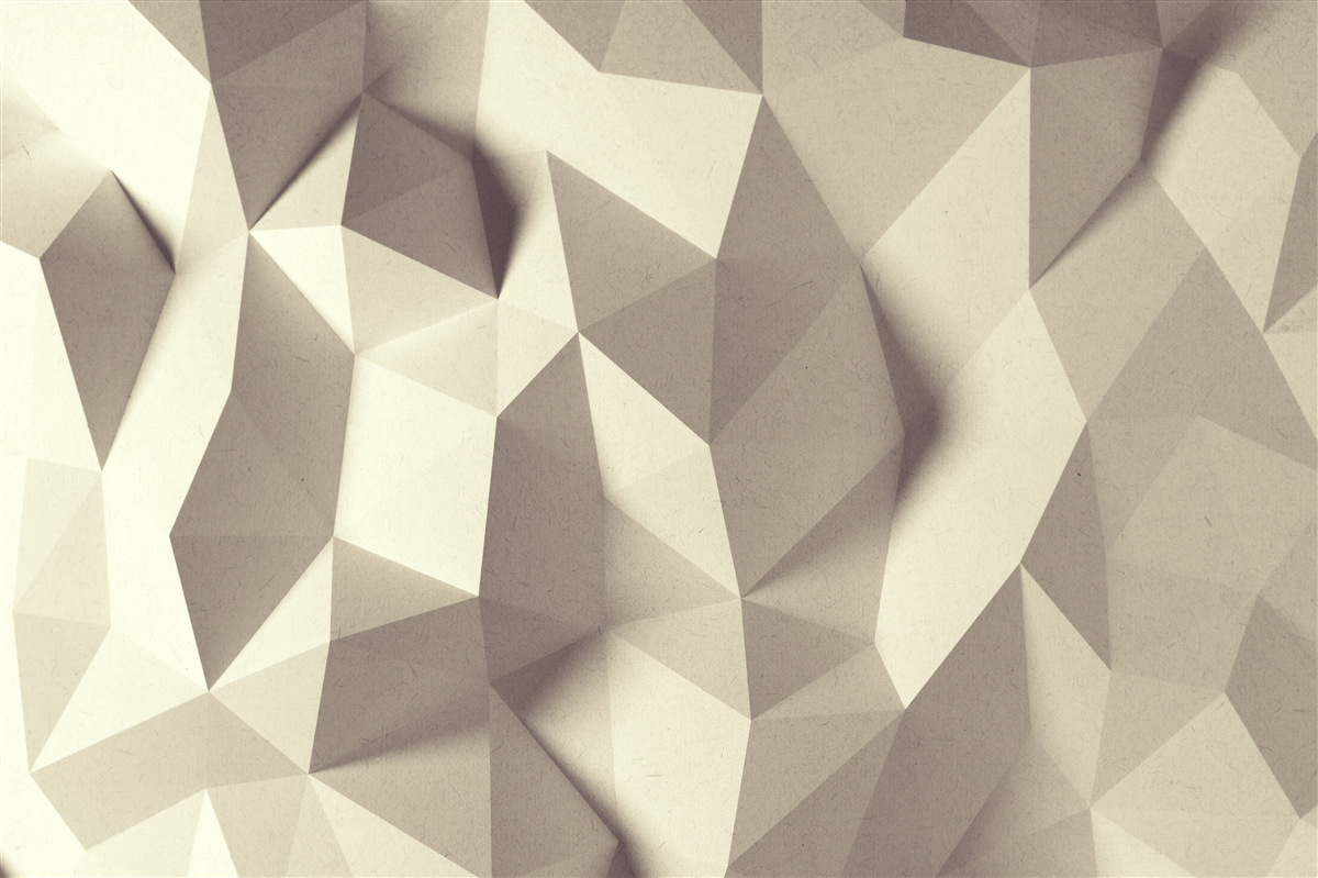 Fototapeten Textur der geometrischen Formen mit klarem Volumen