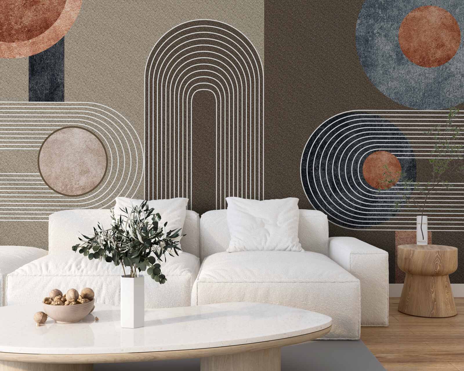 Fototapeten Die Linien geben einen reibungslos in den anderen