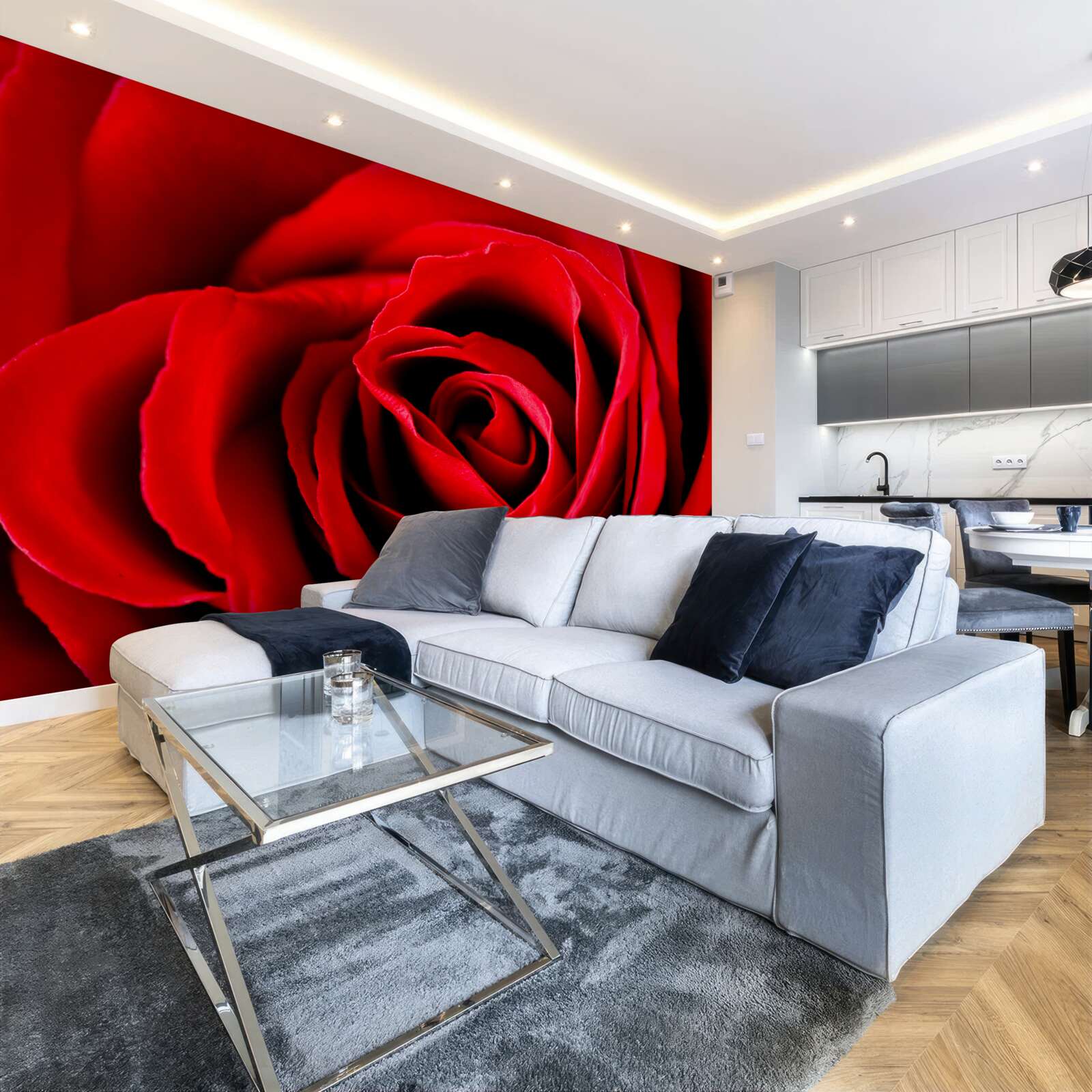 Fototapeten Wunderbare Scharlachrose