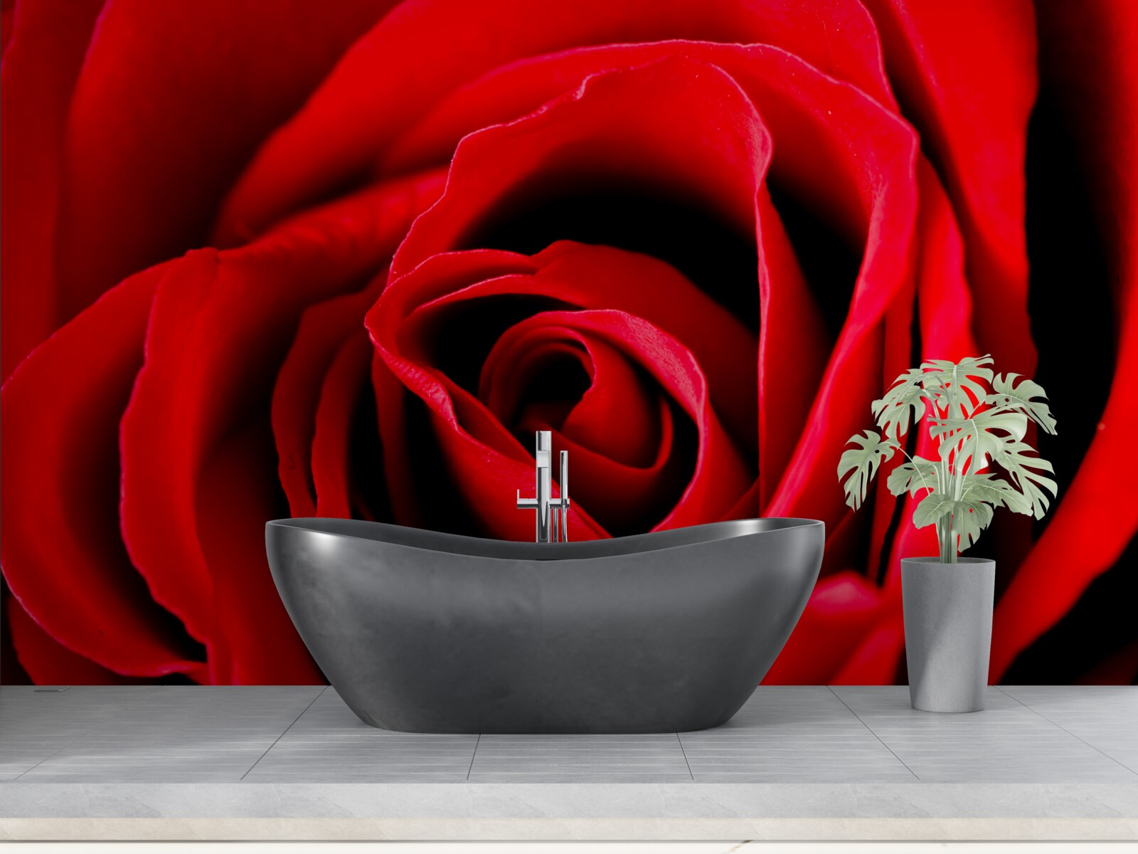 Fototapeten Wunderbare Scharlachrose