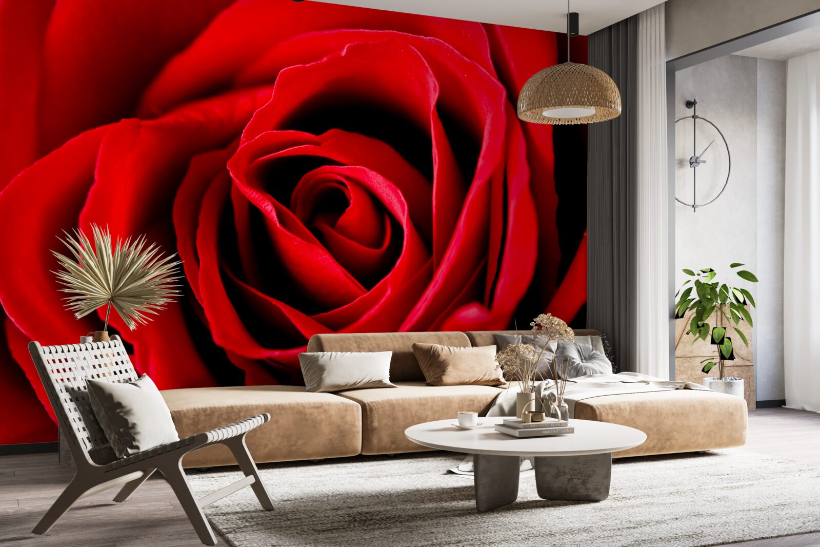 Fototapeten Wunderbare Scharlachrose